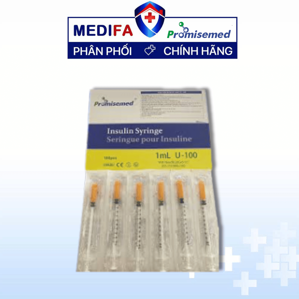 Bơm Tiêm Tiểu Đường Promisemed 1mL/U100