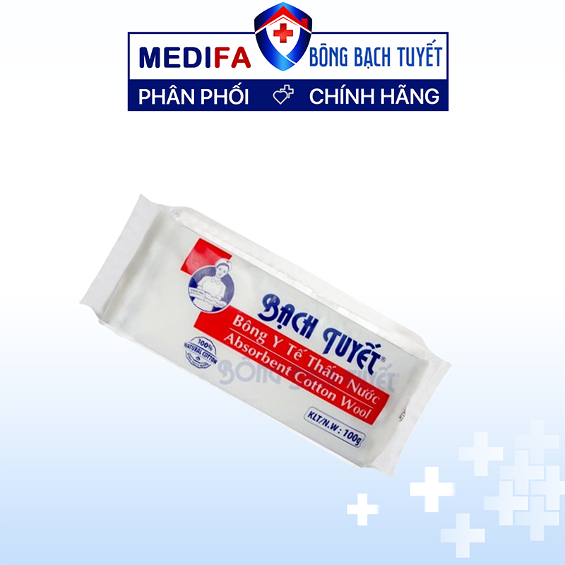 Gói bông gòn y tế Bạch Tuyết - 10g