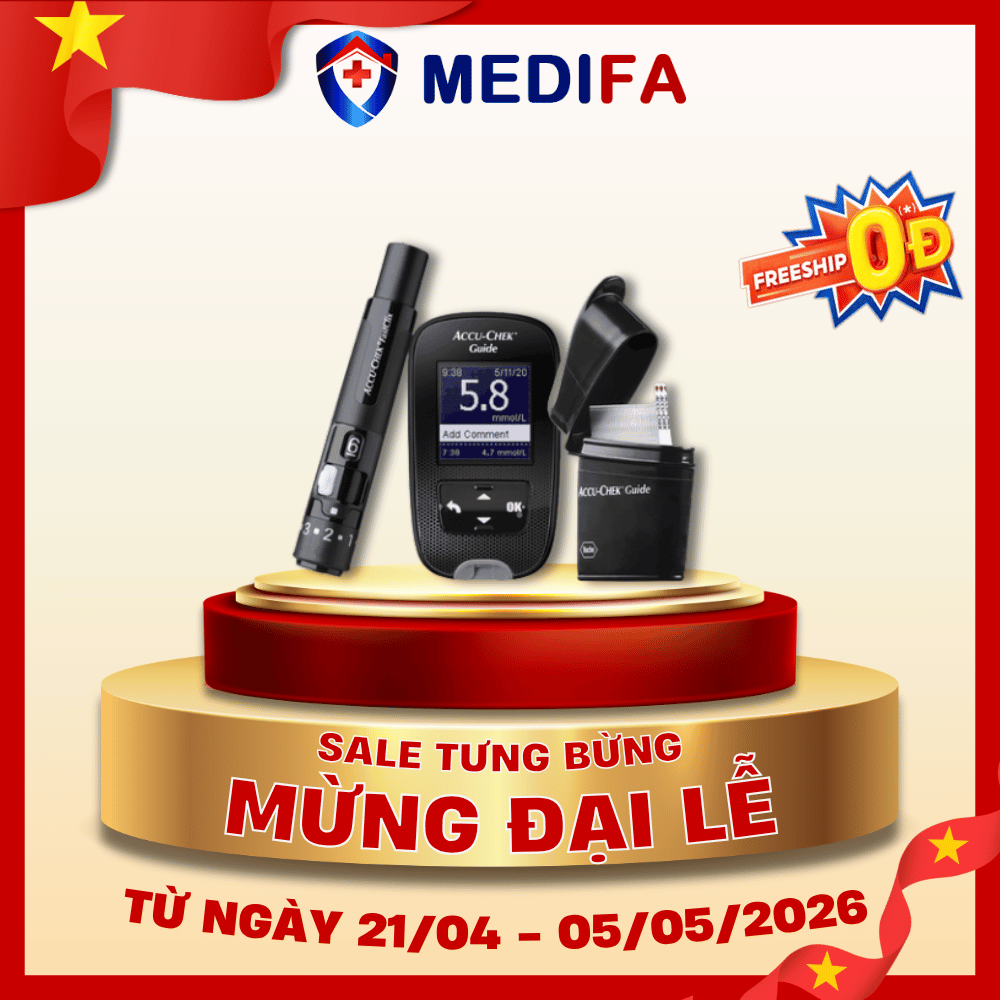 [COMBO] Máy Đo Đường Huyết ACCU-CHEK® Guide Kèm Hộp 50 Que Thử - MG/DL