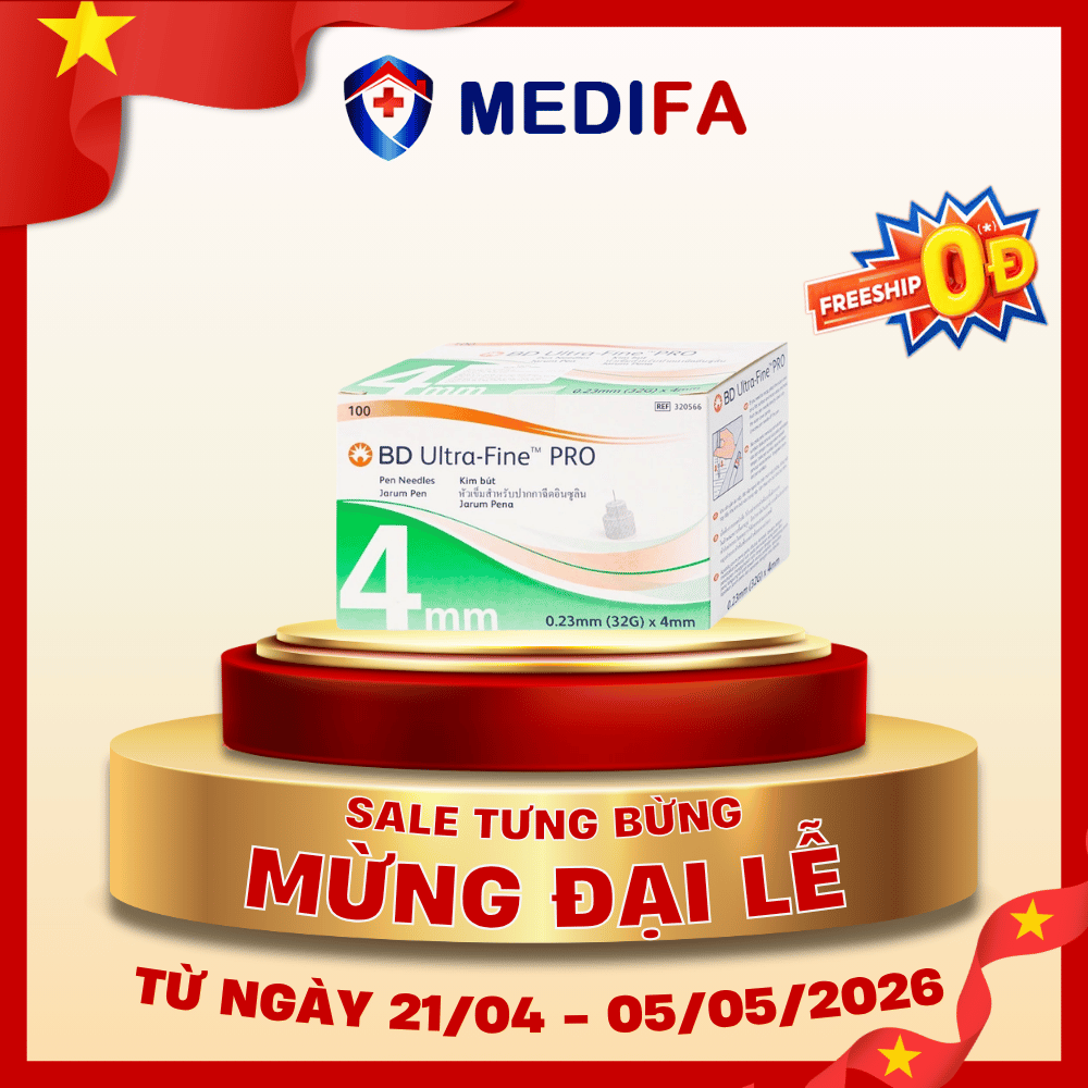 Đầu kim tiêm Insuline BD Ultra - Fine Pro 32G (0.23mm x 4mm)