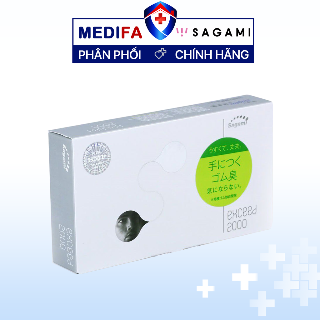 Hộp 12 chiếc bao cao su Sagami Exceed