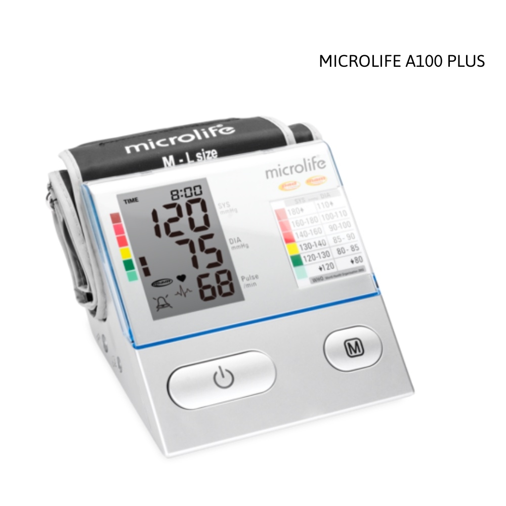 Máy đo huyết áp bắp tay Microlife BP A100 PLUS