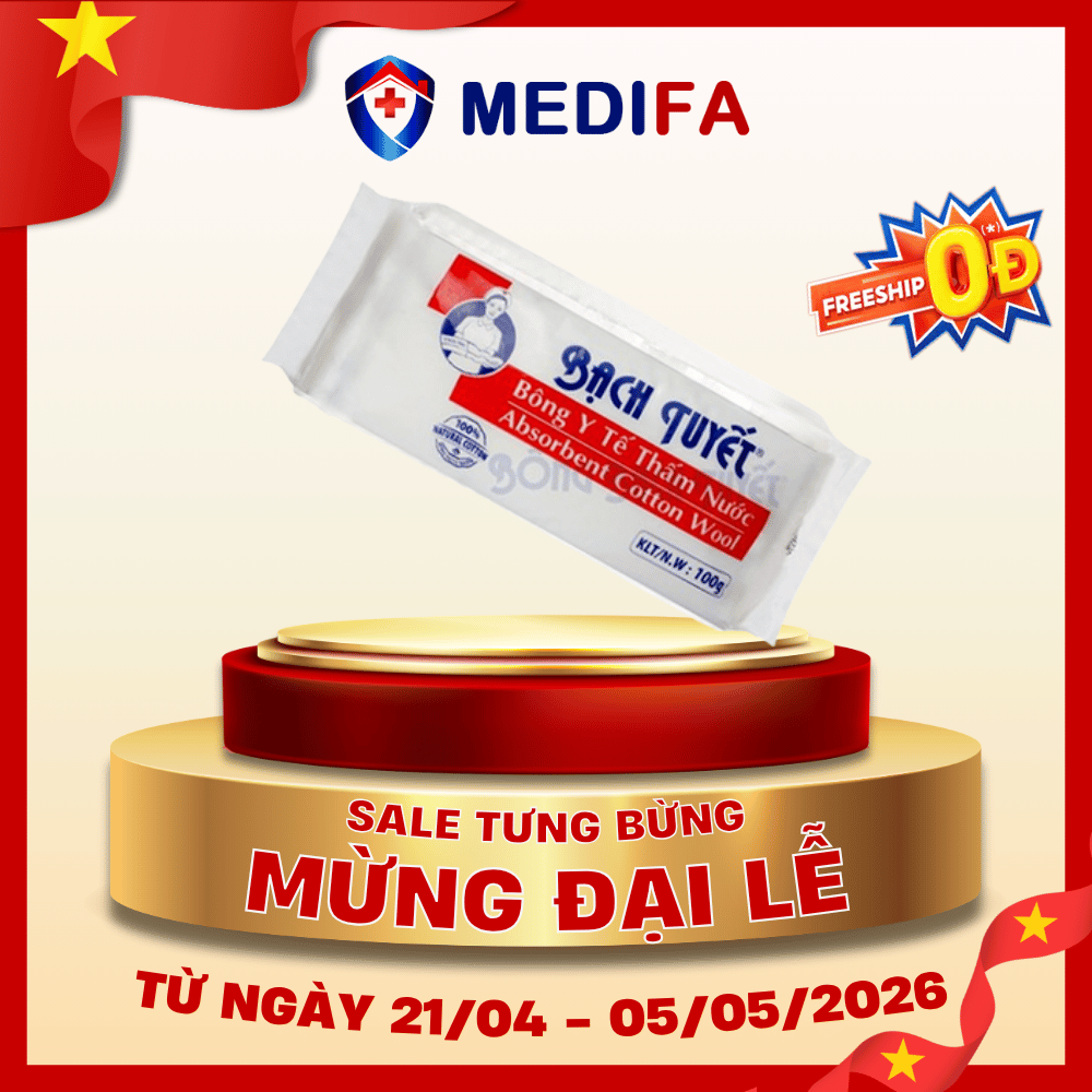 Gói bông gòn y tế Bạch Tuyết - 10g