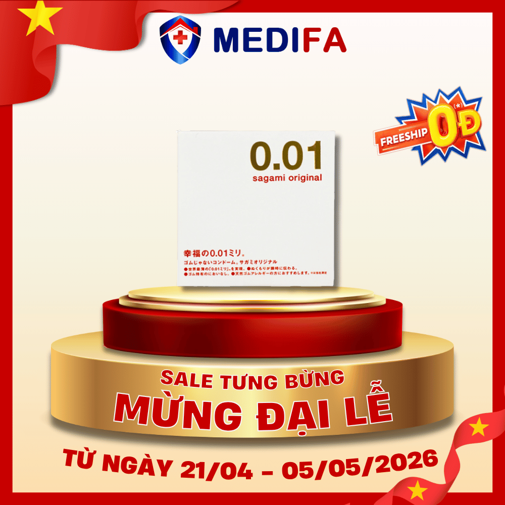Hộp 1 chiếc bao cao su Original Sagami 0.01