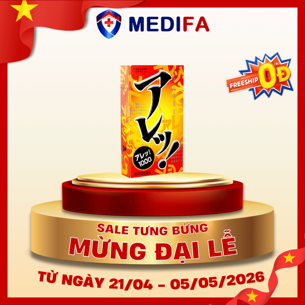 Hộp 10 chiếc bao cao su Sagami Are Are