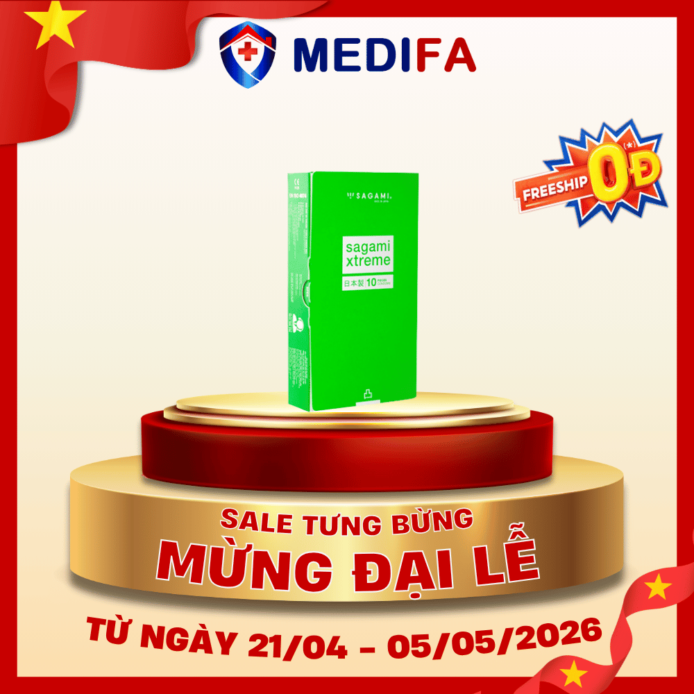 Hộp 10 Chiếc Bao Cao Su Sagami Green