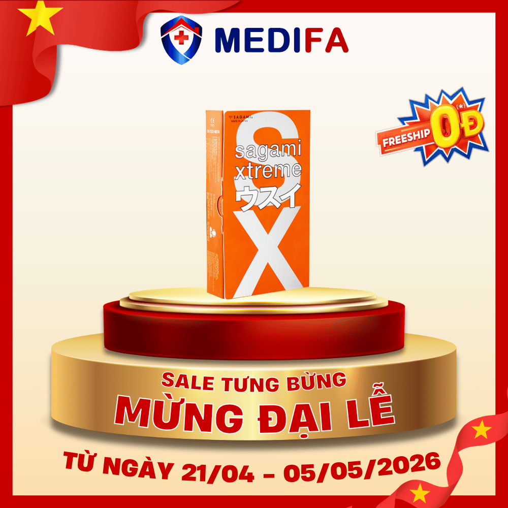 Hộp 10 chiếc bao cao su Sagami Orange
