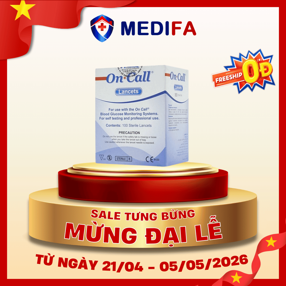 Hộp 100 kim chích máu đường huyết On Call®