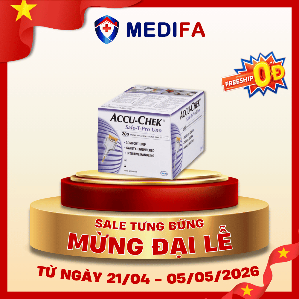 Hộp 200 Kim Lấy Máu ACCU-CHEK Safe-T-Pro Uno
