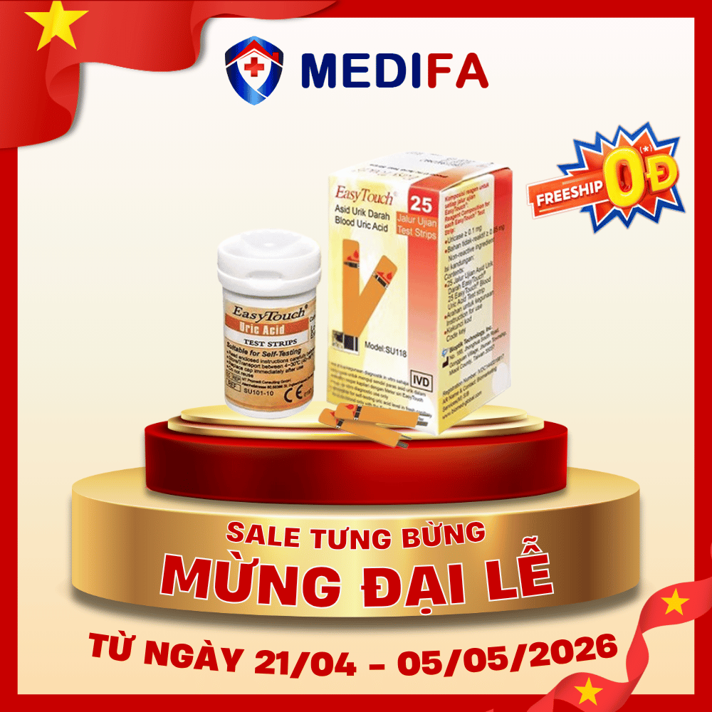 Hộp 25 Que Thử Axit Uric Easy Touch