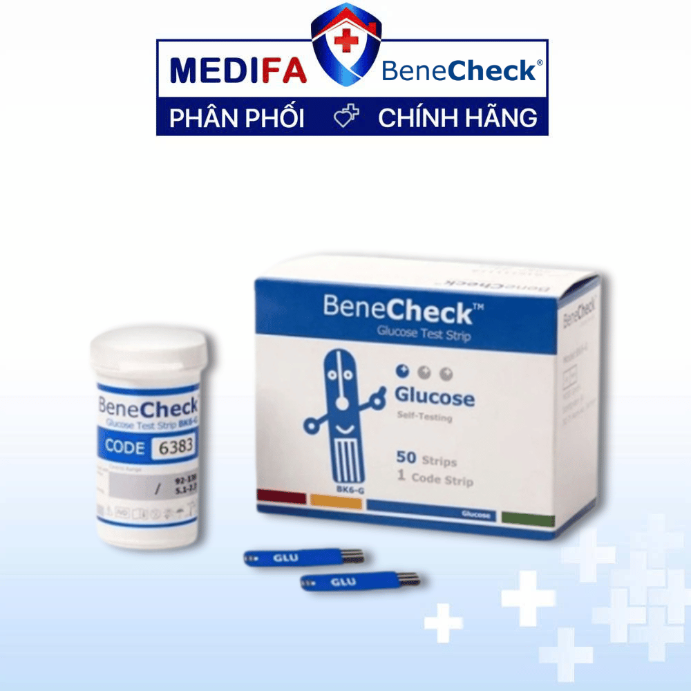 Hộp 50 Que Thử Đường Huyết BeneCheck