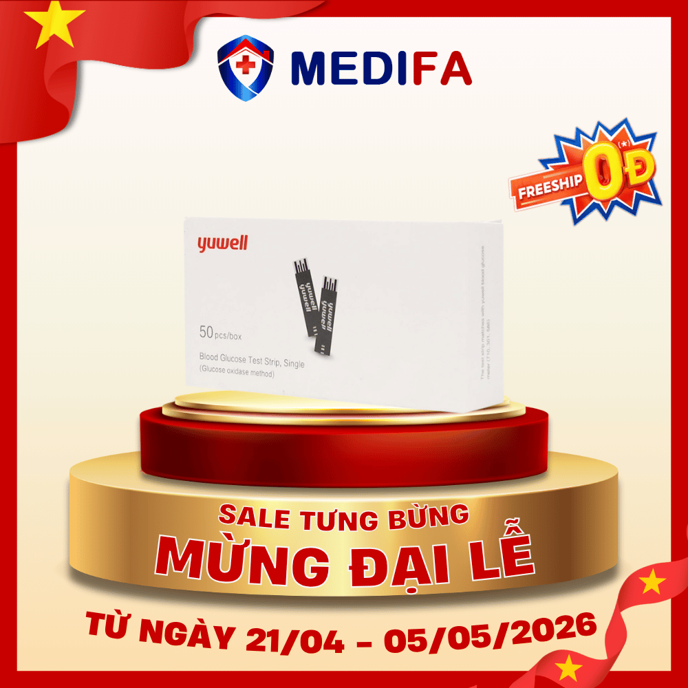 Hộp 50 que thử đường huyết Yuwell Y330 (Dùng cho Máy đường huyết 710)