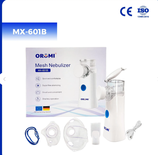 Máy Xông Cầm Tay Oromi MX-601B, Công Nghệ Lưới Dung SIêu Âm Tiên Tiến, Hạt Sương Mịn, BH 24 Tháng
