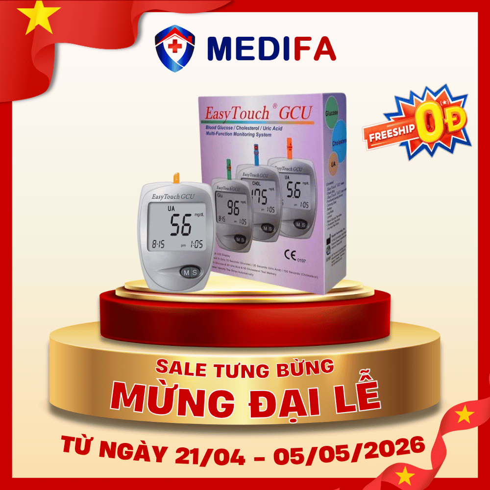 Máy đo 3 in 1 đường huyết, mỡ máu, gout EasyTouch®GCU - chưa kèm que thử