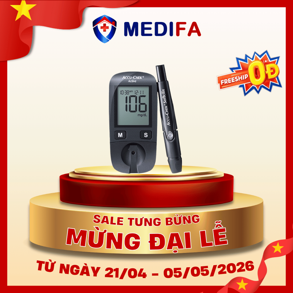 Máy đo đường huyết ACCU-CHEK Active (Mg/dL) - không kèm que