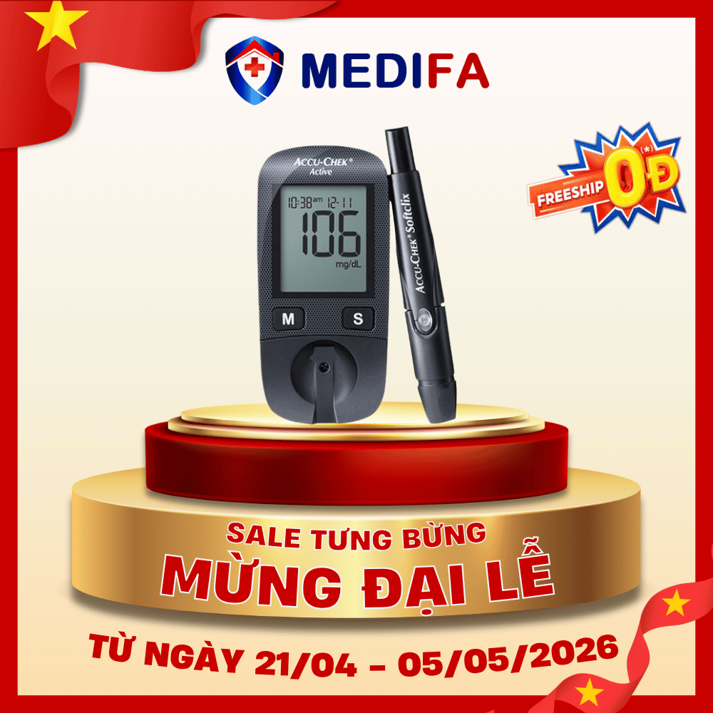Máy đo đường huyết ACCU-CHEK Active (Mmol/L) - không kèm que