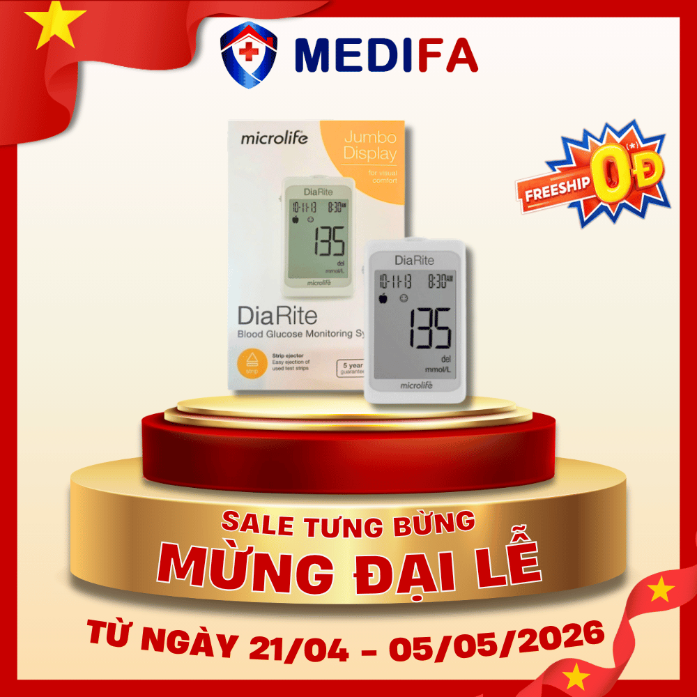 Máy đo đường huyết Microlife DiaRite BGM (MG/DL) - không kèm que