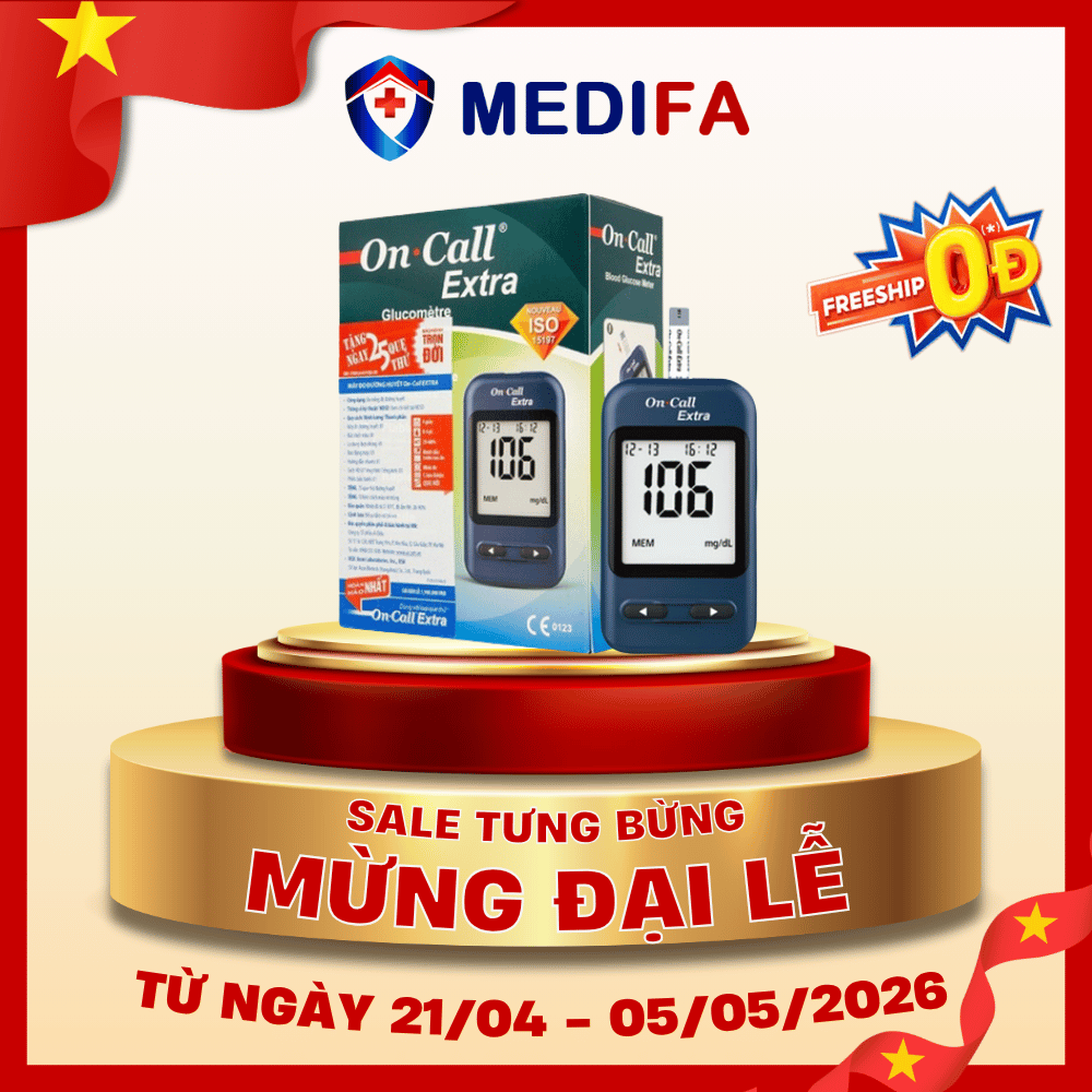 Máy đo đường huyết On Call Extra (mg/dL) - không kèm que