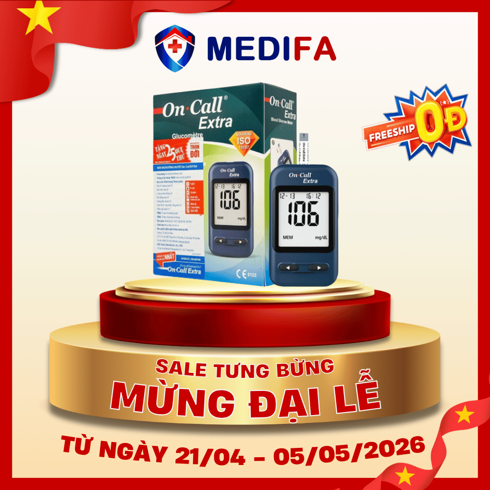Máy đo đường huyết On Call Extra (mmol/L) - không kèm que