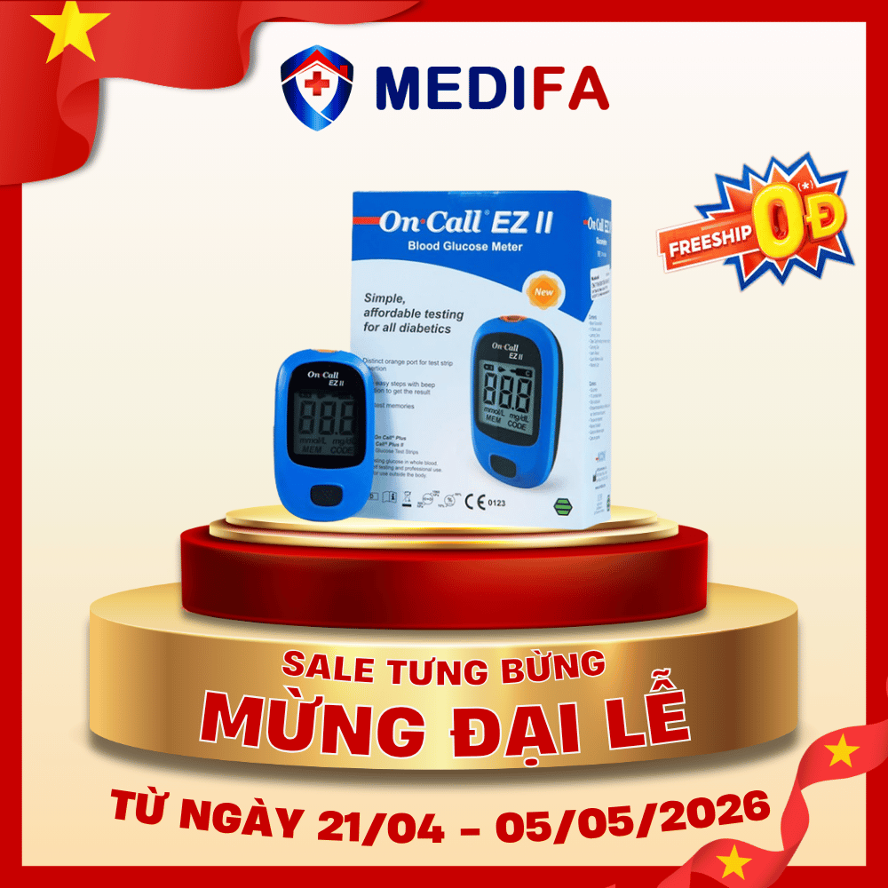 Máy đo đường huyết On Call EZ II (mmol/L) - không kèm que