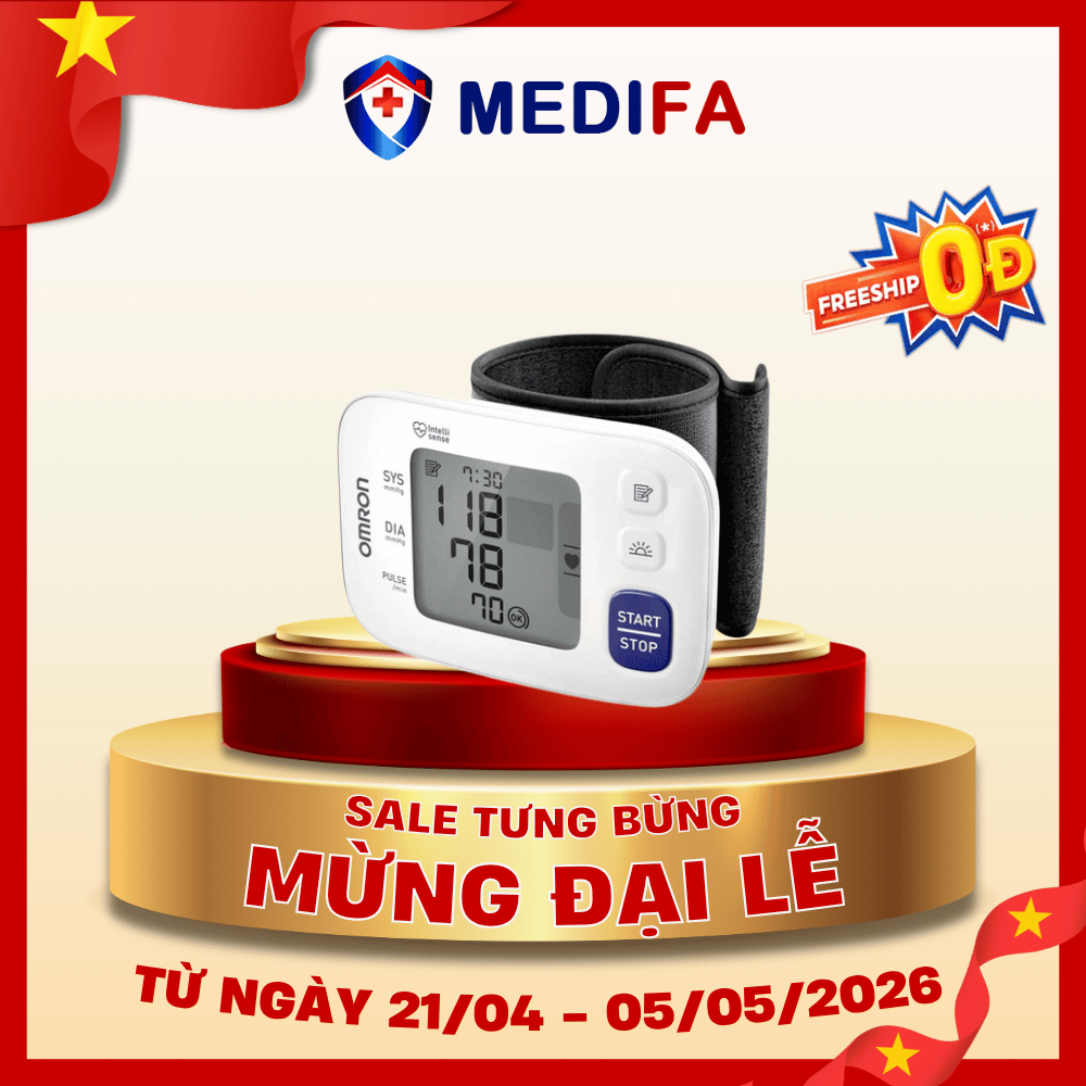 Máy đo huyết áp cổ tay Omron HEM-6181