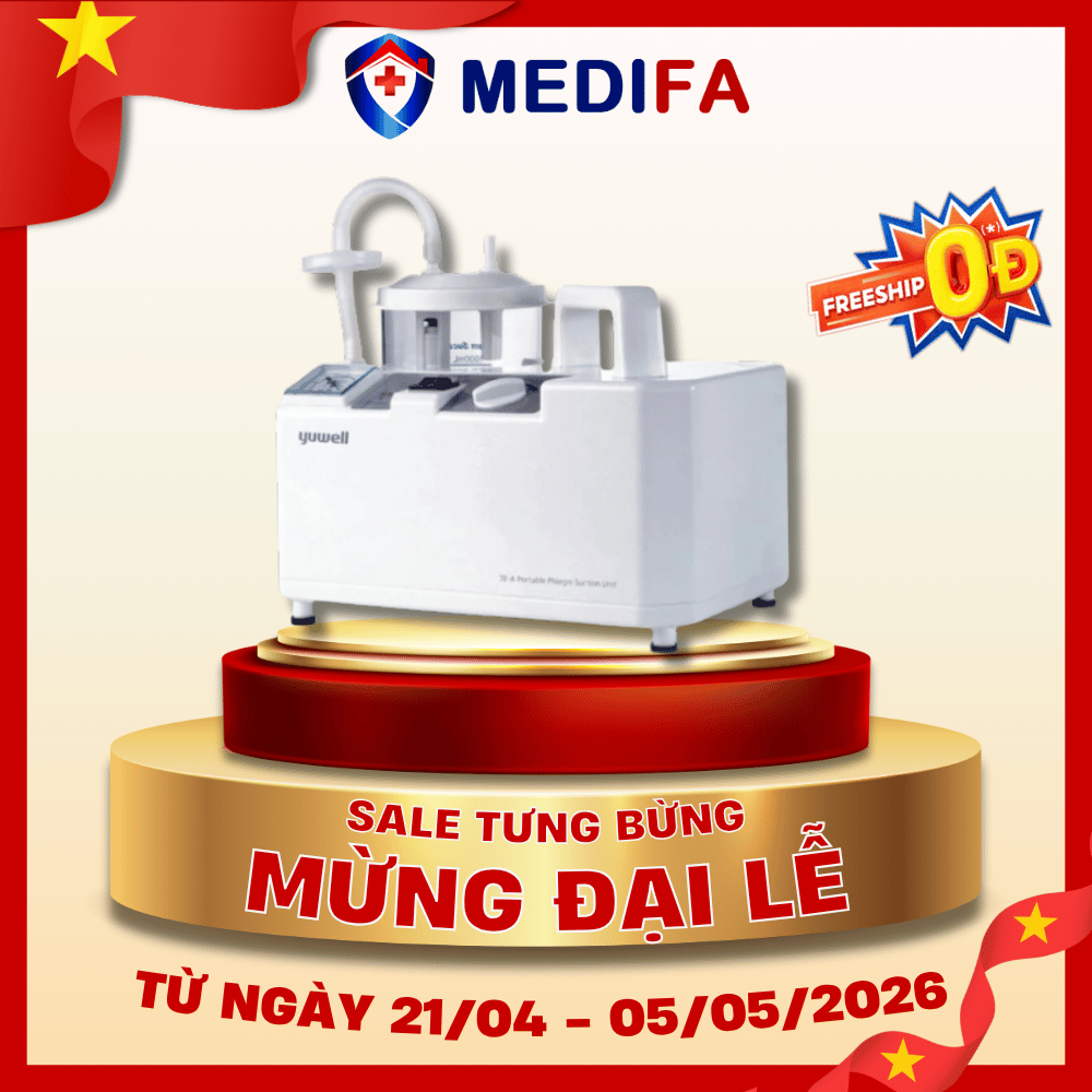 Máy hút dịch 1 bình Yuwell 7E-A