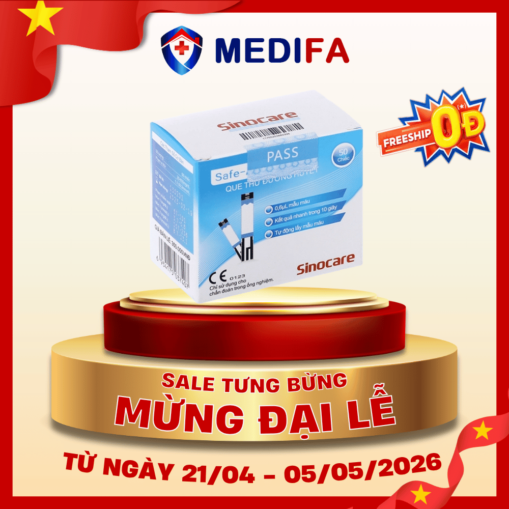 Que thử đường huyết Sinocare Safe Accu