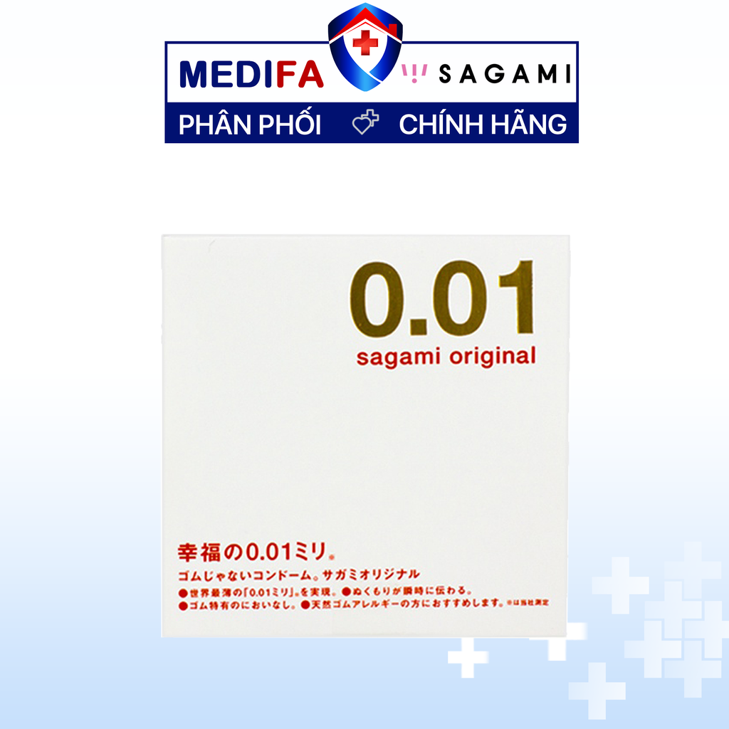 Hộp 1 chiếc bao cao su Original Sagami 0.01