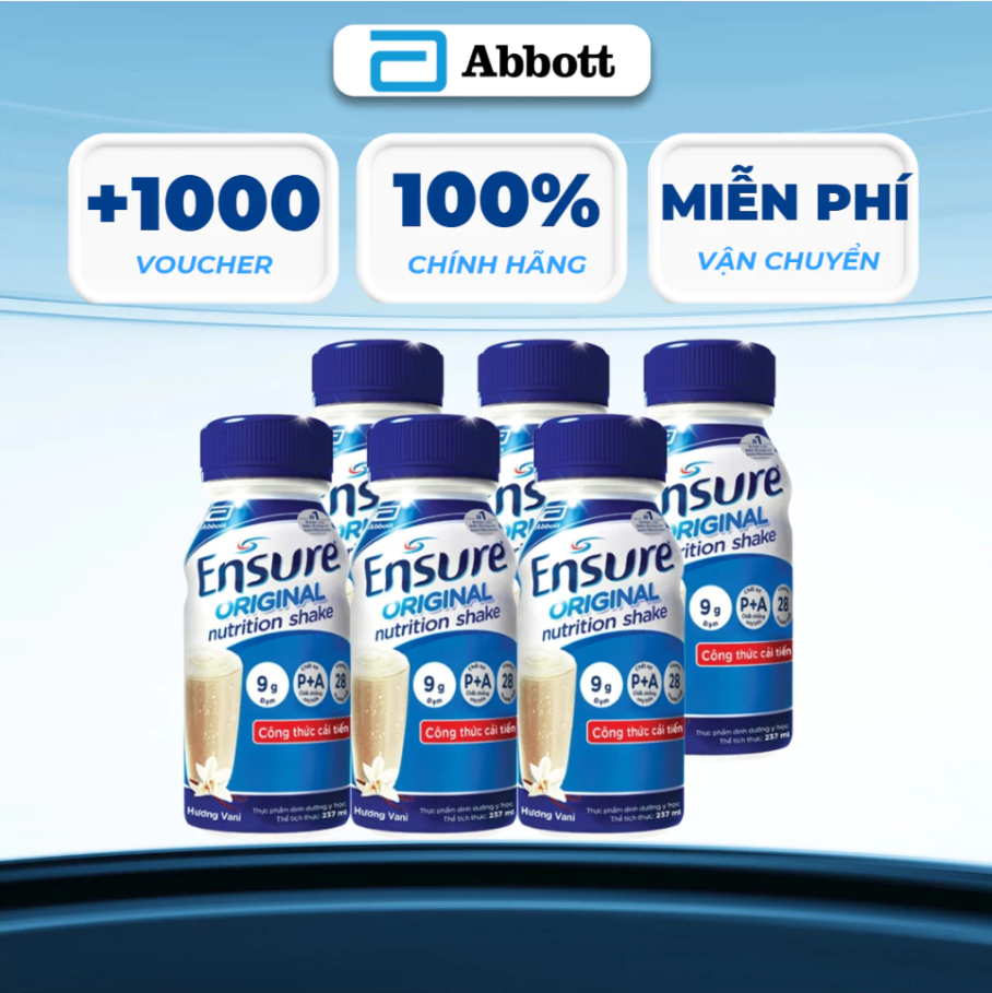 Sữa Nước Ensure Vanilla Hương Vani 237ml