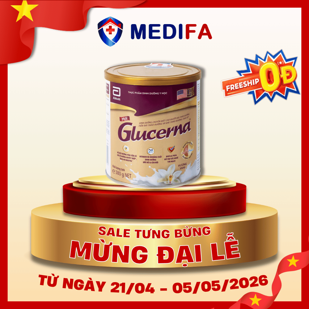 [COMBO] 2 Lon Sữa bột Glucerna hương Vani 380g