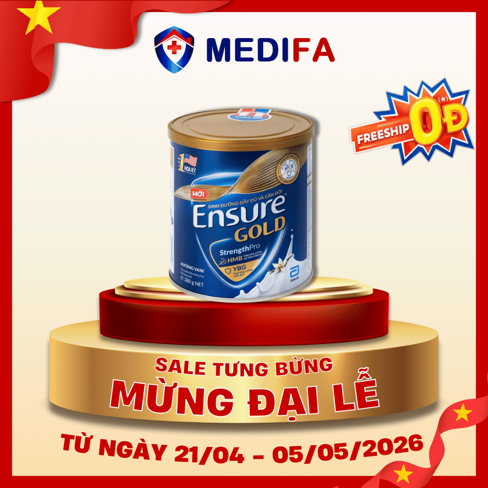 [COMBO] 2 Lon Sữa Ensure Gold hương Vani mới 380g