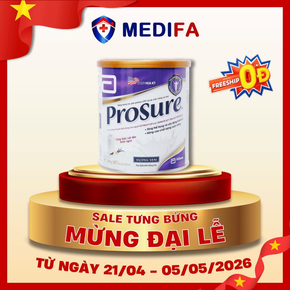 [COMBO] 2 Hộp Sữa Prosure Abbott Hương Vani 380g