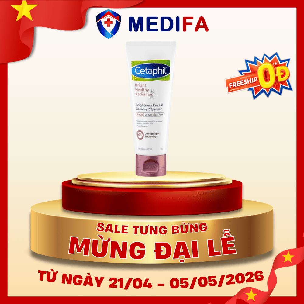 Sữa rửa mặt Cetaphil Bright Healthy Radiance Brightness Reveal Creamy Cleanser 100g