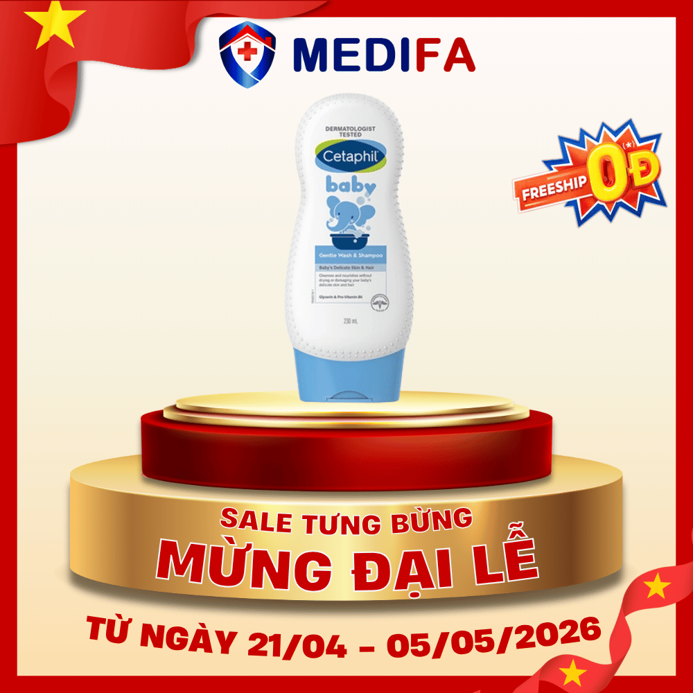 Sữa tắm gội cho bé Cetaphil Baby Gentle Wash & Shampoo 230ml