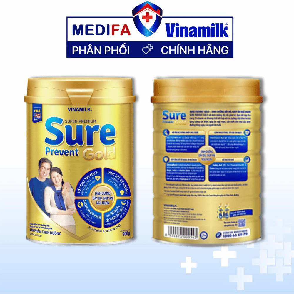 Sữa Bột Vinamilk Sure Prevent Hộp Thiếc 900g