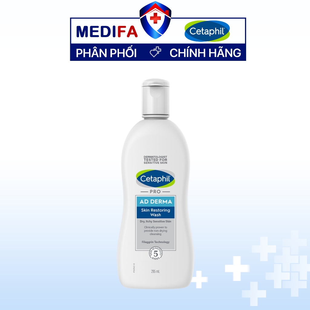 Sữa tắm dưỡng ẩm Cetaphil Pro AD Derma Wash 295mL