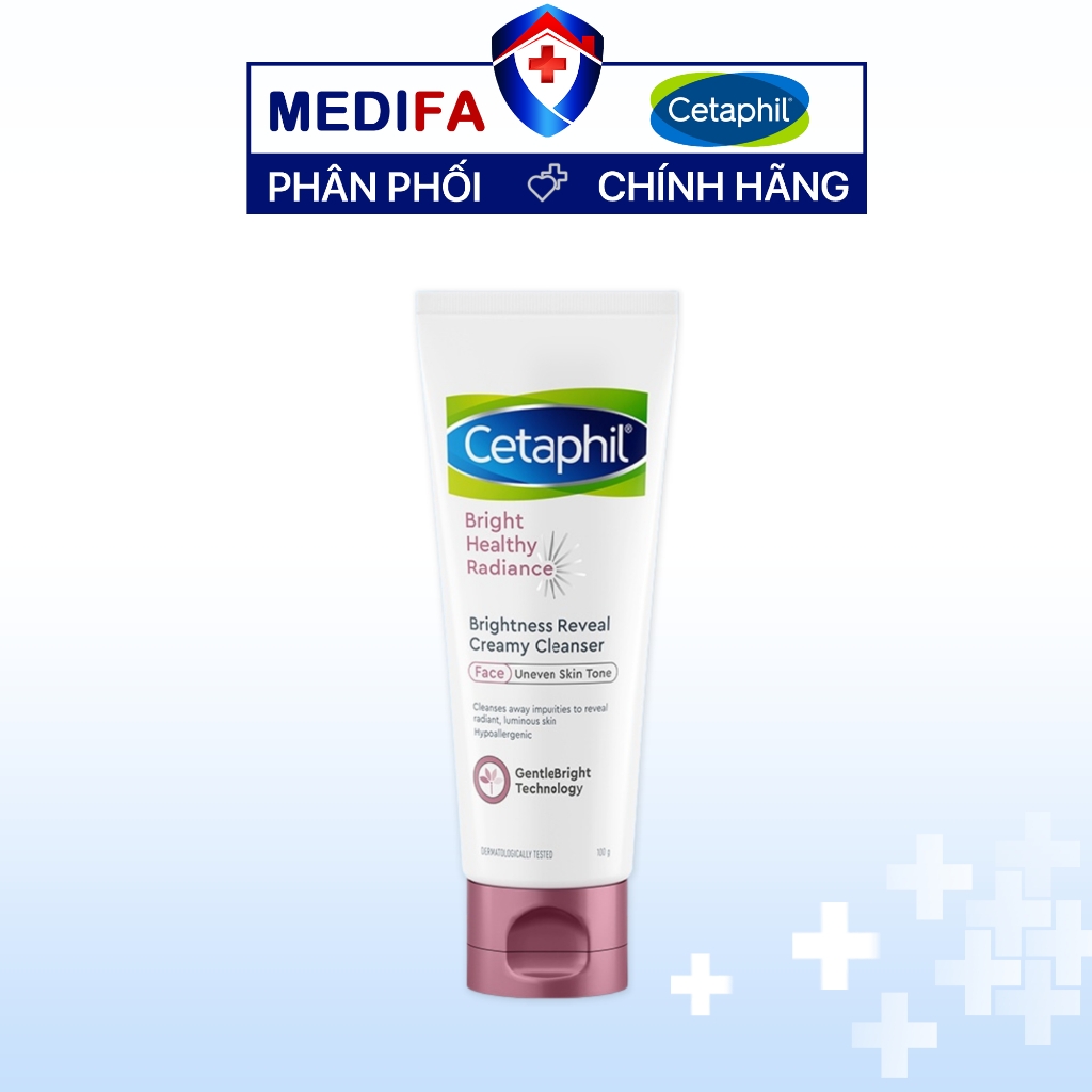 Sữa rửa mặt Cetaphil Bright Healthy Radiance Brightness Reveal Creamy Cleanser 100g