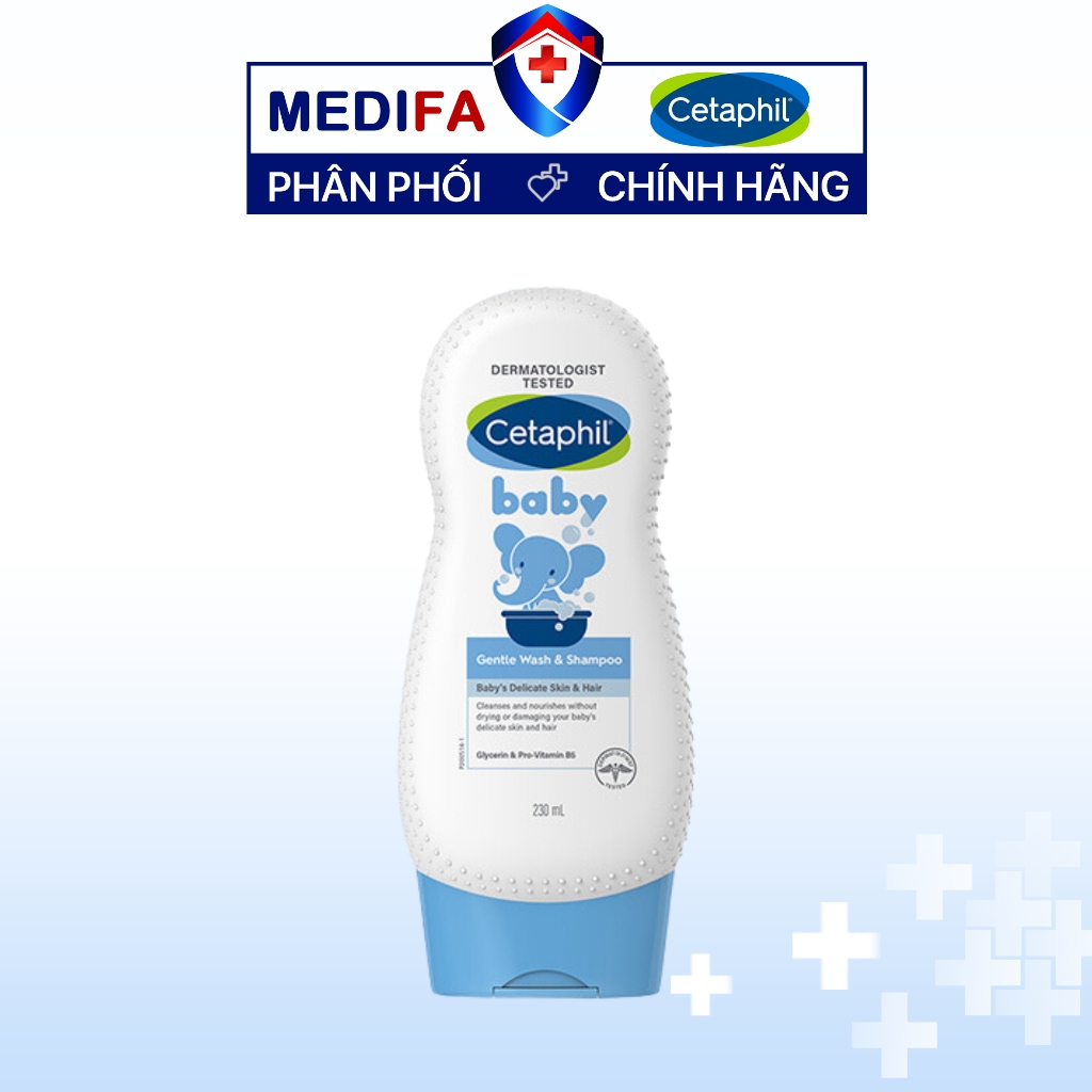 Sữa tắm gội cho bé Cetaphil Baby Gentle Wash & Shampoo 230ml