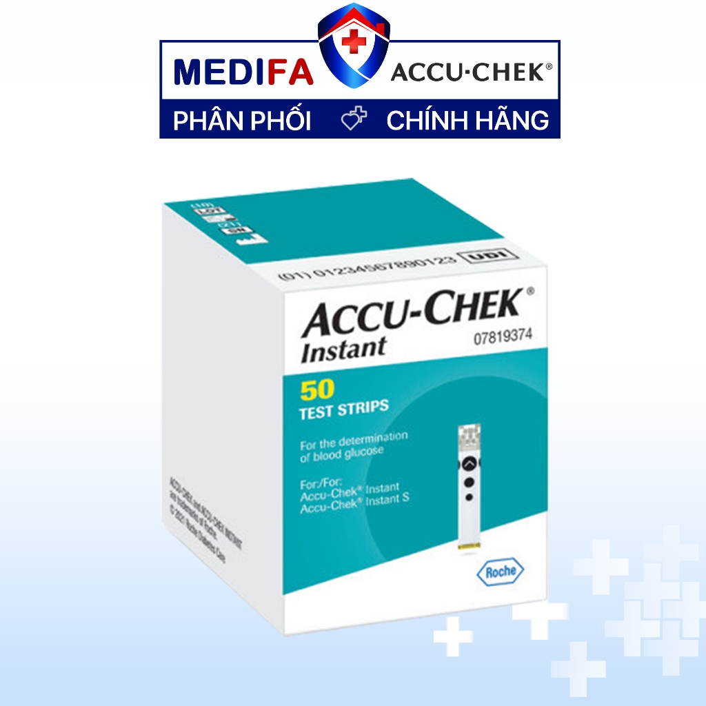 Hộp 50 que thử đường huyết ACCU-CHEK Instant