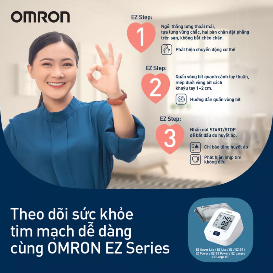 Máy Đo Huyết Áp Omron EZ Power (HEM-7183-C)
