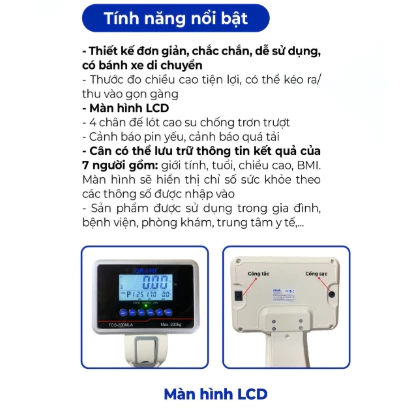 Cân Bàn Điện Tử Oromi TCS-200MLA