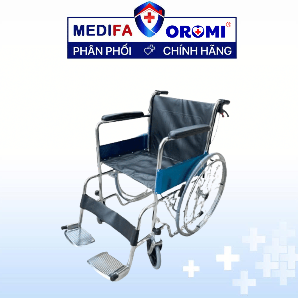 Xe lăn Oromi ALK875-46 (Giống X9 có thêm tay phanh) (VH810 oromi)
