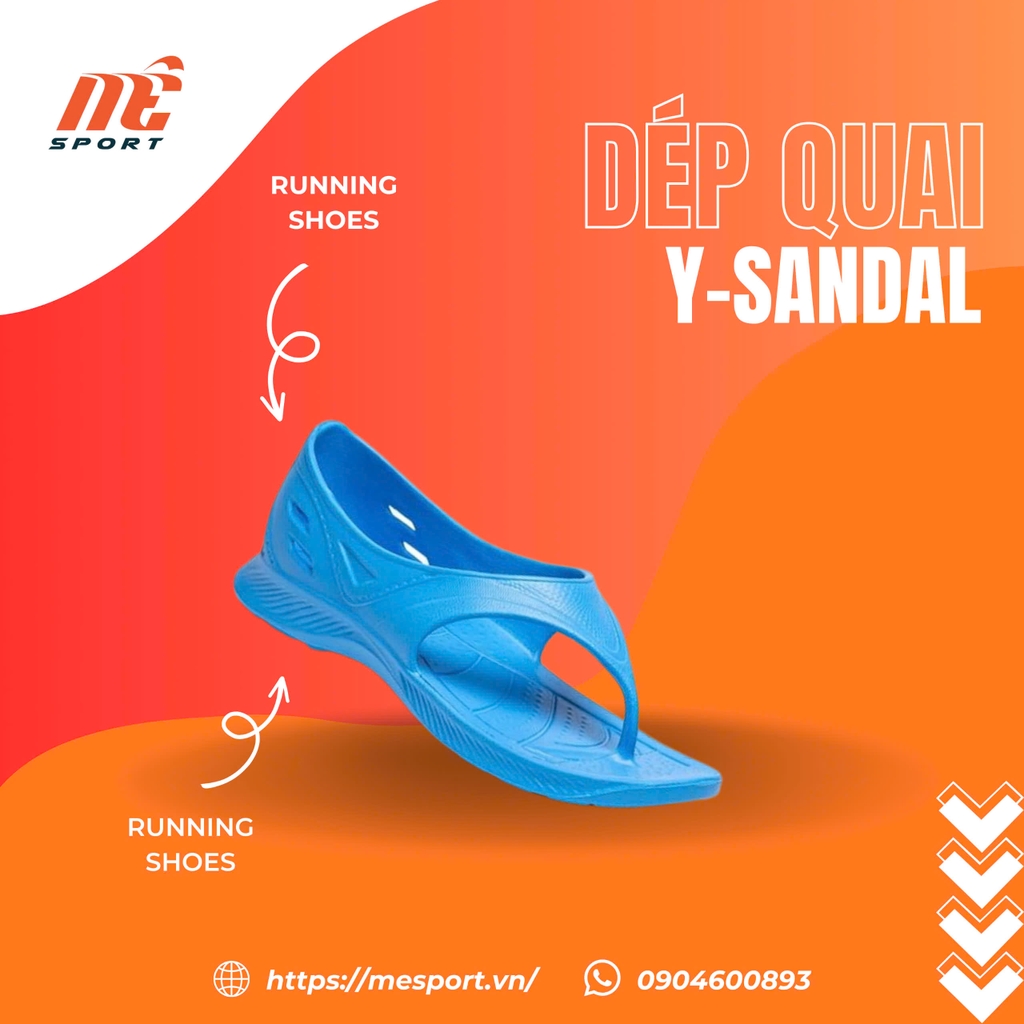 Dép chạy bộ Ysandal có quai - MÀU XANH DƯƠNG MỚI