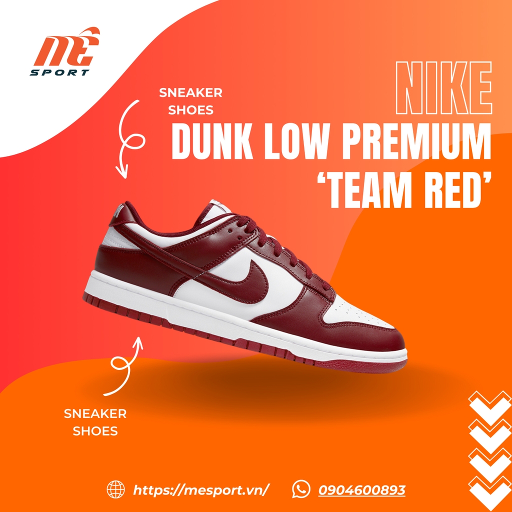 Nike Dunk Low Premium ‘Team Red’