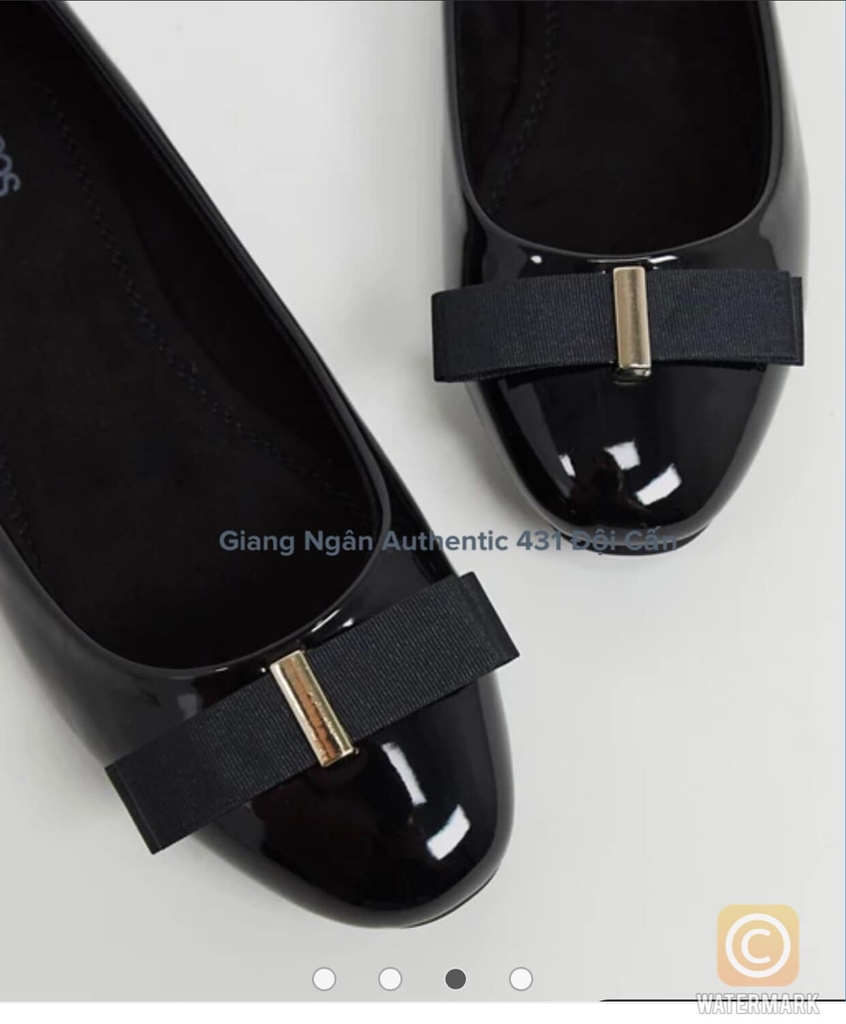 Giày búp bê đen ASOS