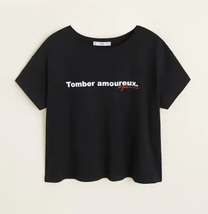 Áo phông Tomber amoureux Mango