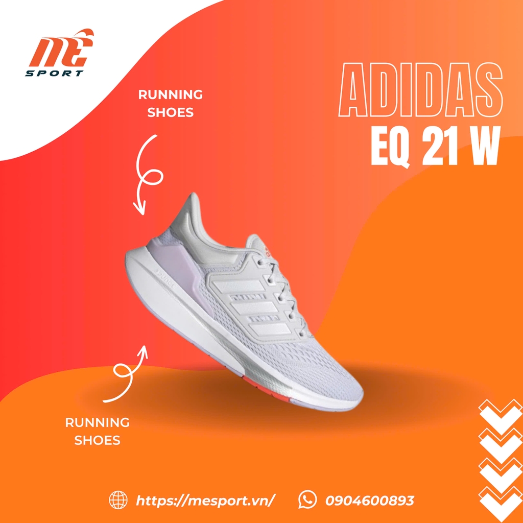 adidas Chạy Giày Chạy Bộ EQ21 Nữ Xám