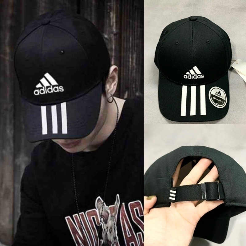 Mũ Adidas đen trơn