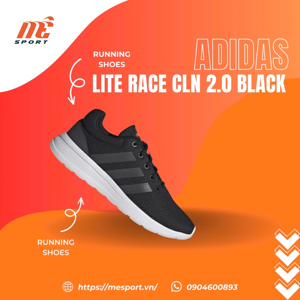 Giày Adidas Lite Racer 'Core Black'