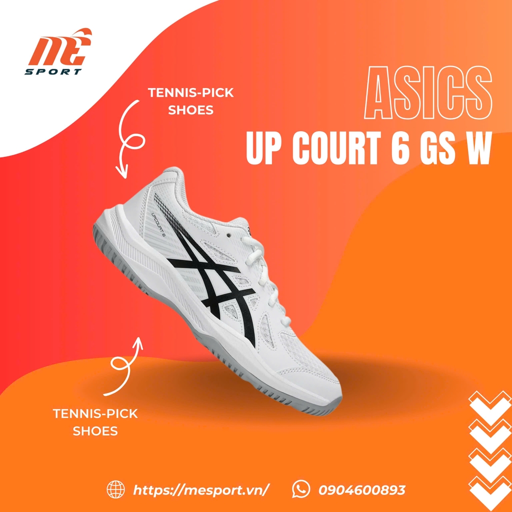 Giày Asics Upcourt 6 White Black